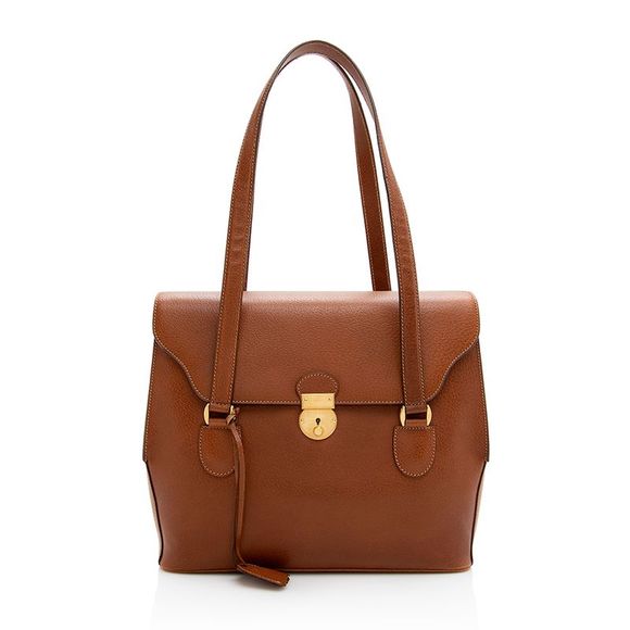 Gucci Vintage Leather Push Lock Satchel - FINAL SALE